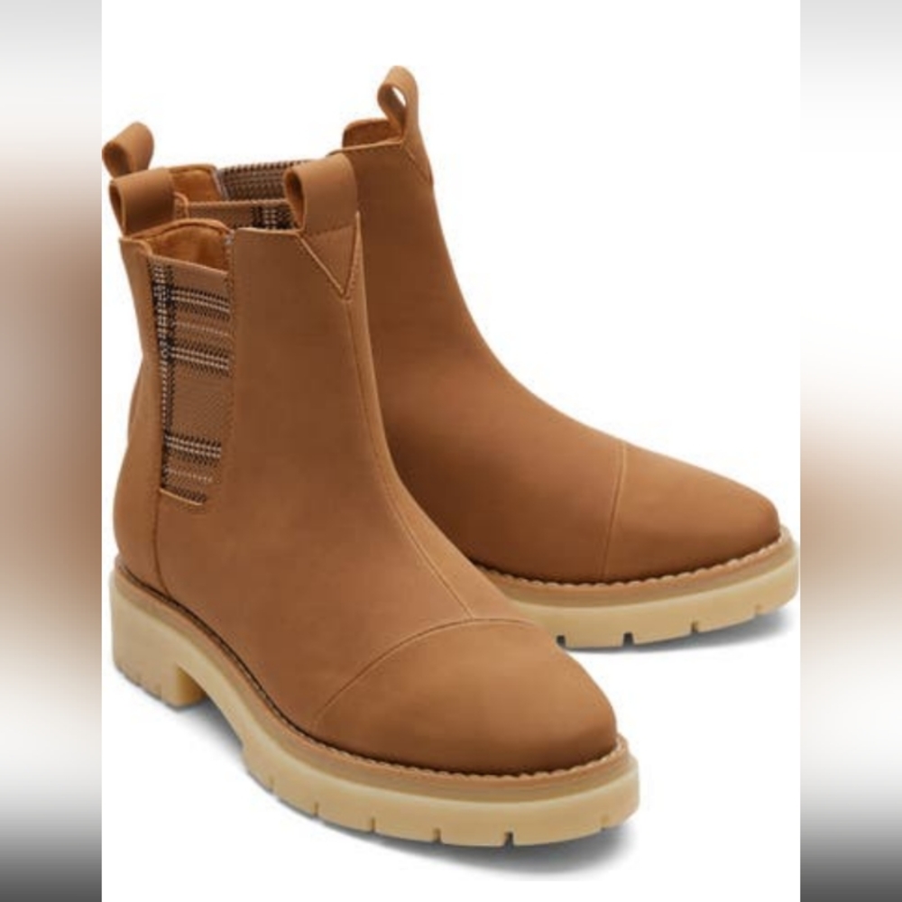 Toms Tan Ankle Boots W9